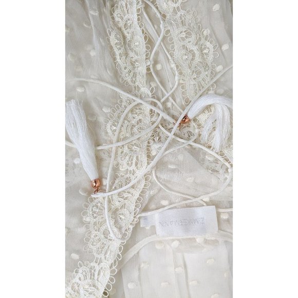 Zimmermann Oleander Lattice Playsuit Silk Size 1 / 10 - Picture 15 of 16